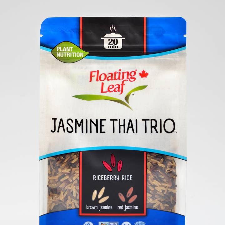 Floating Leaf Jasmine Trio Rice Blend NON GMO Chef's Quality and other Purchase Wholesale jasmine rice. Free Returns & Net 60 Terms on Faire trending on Faire.