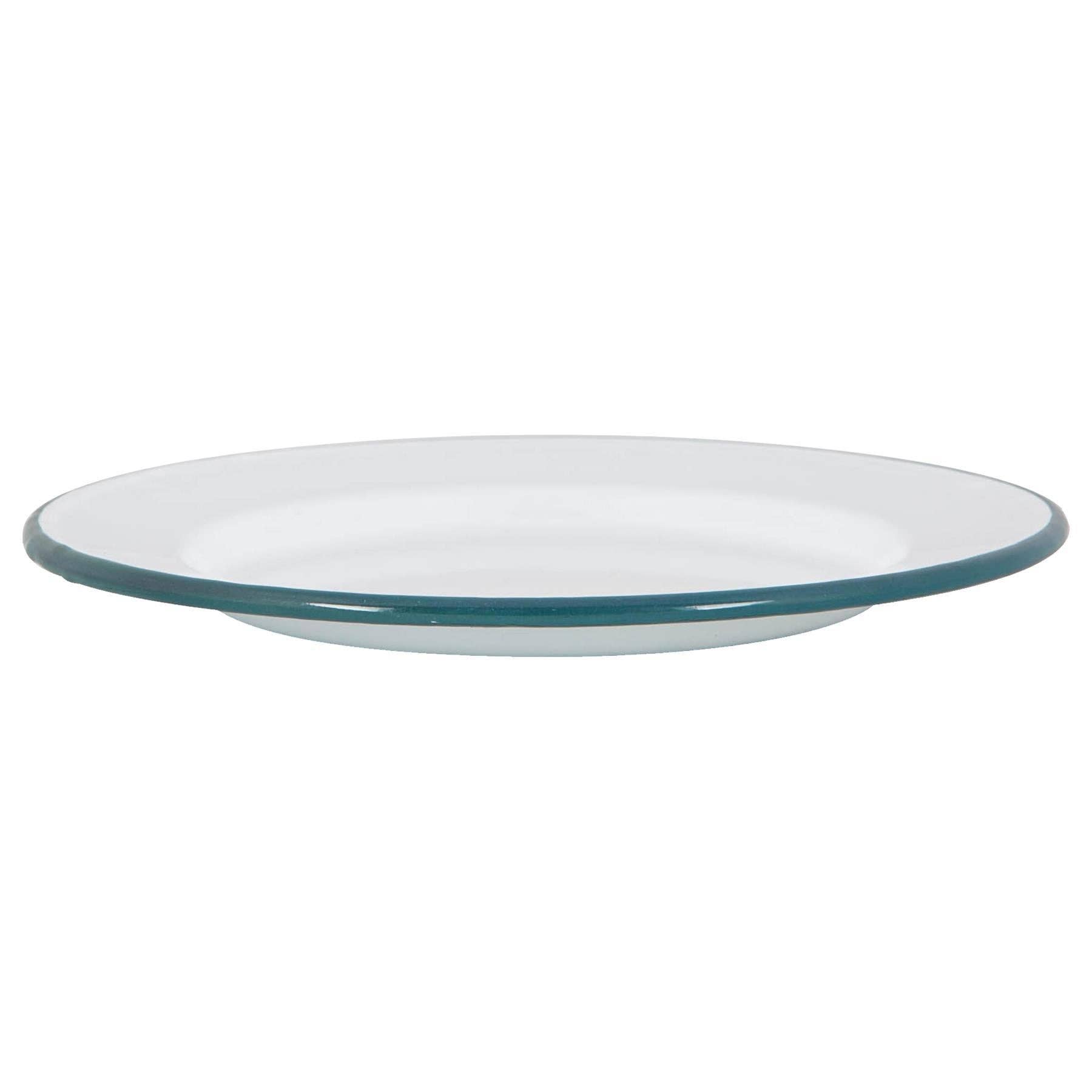 Rinkit Ltd - Wholesale Dinner Plate - Argon Tableware White Enamel Dinner Plate - 25.5cm - Green6