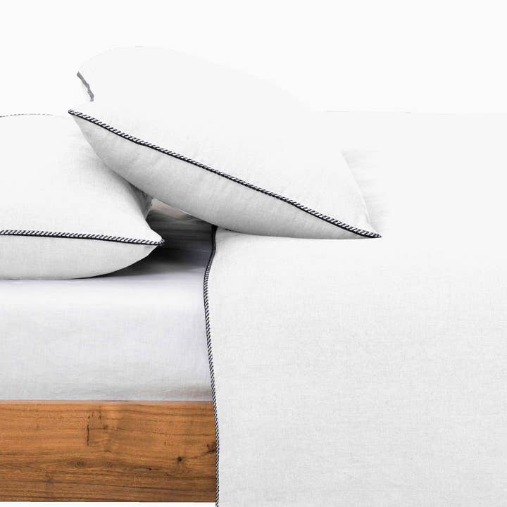 Live Linen Inc. – wholesale Påslakan – Linné Monokrom Spets Påslakan-Kanelbrun