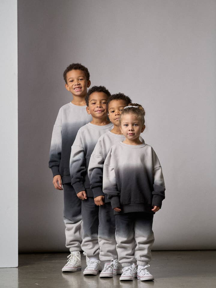 Little Bipsy - Wholesale Athletic Sweatpants/Joggers - Kids - Ombre Elevated Sweatpant - Black