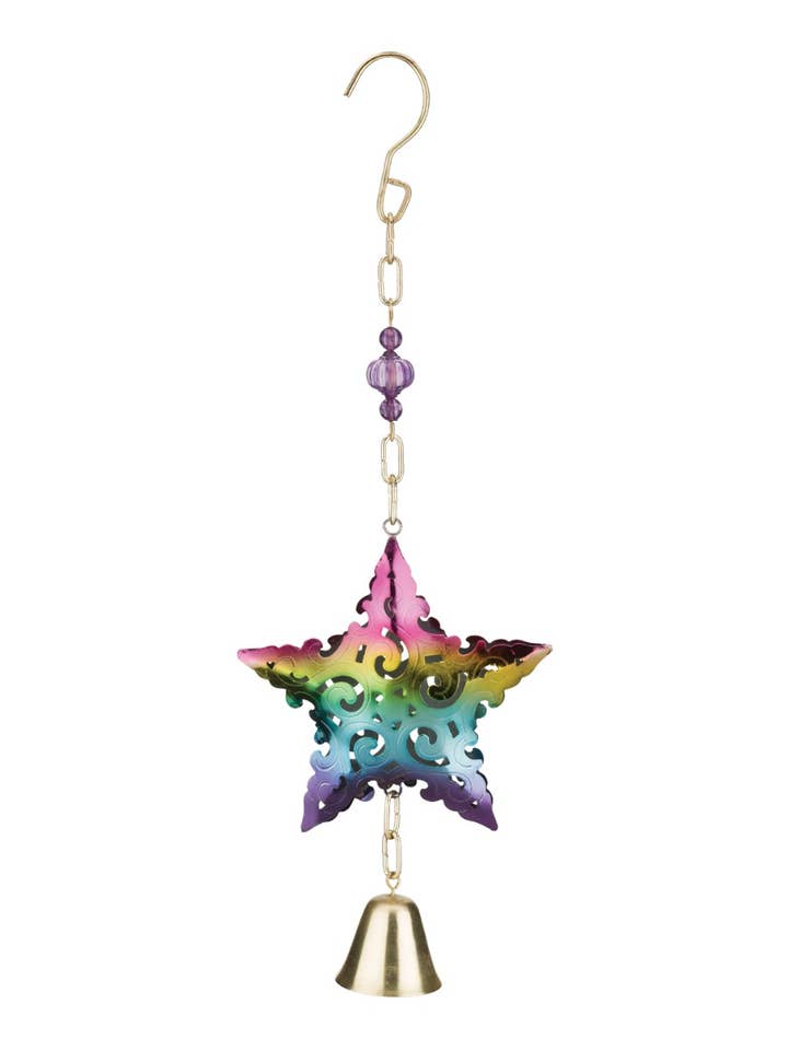 Metal Garden Bell - Star for wholesale by Regal Art & Gift