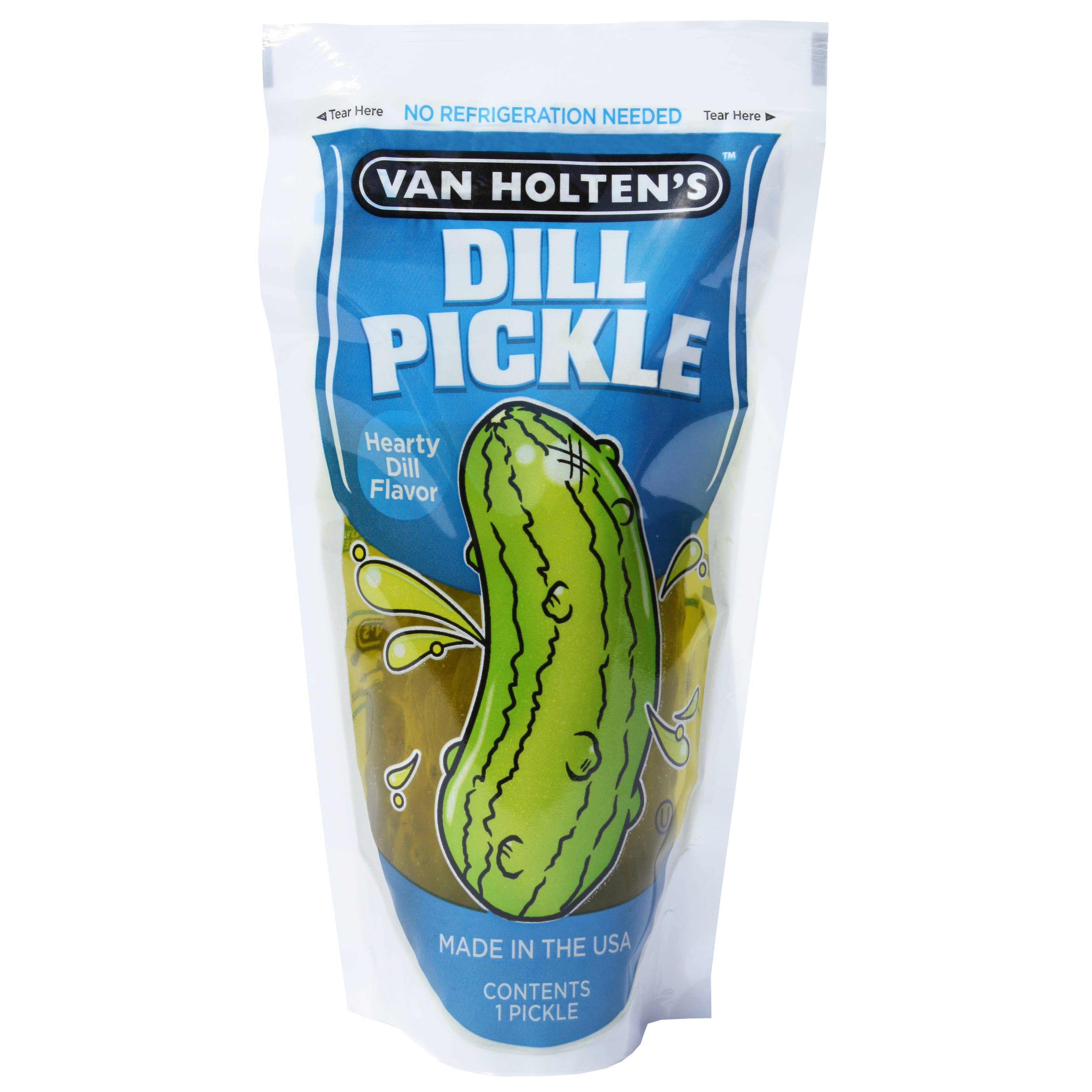 Grandpa Joe's Candy Shop – wholesale Fruit snacks – Van Holten's Large Dill Pickle Pouch, 12ct1