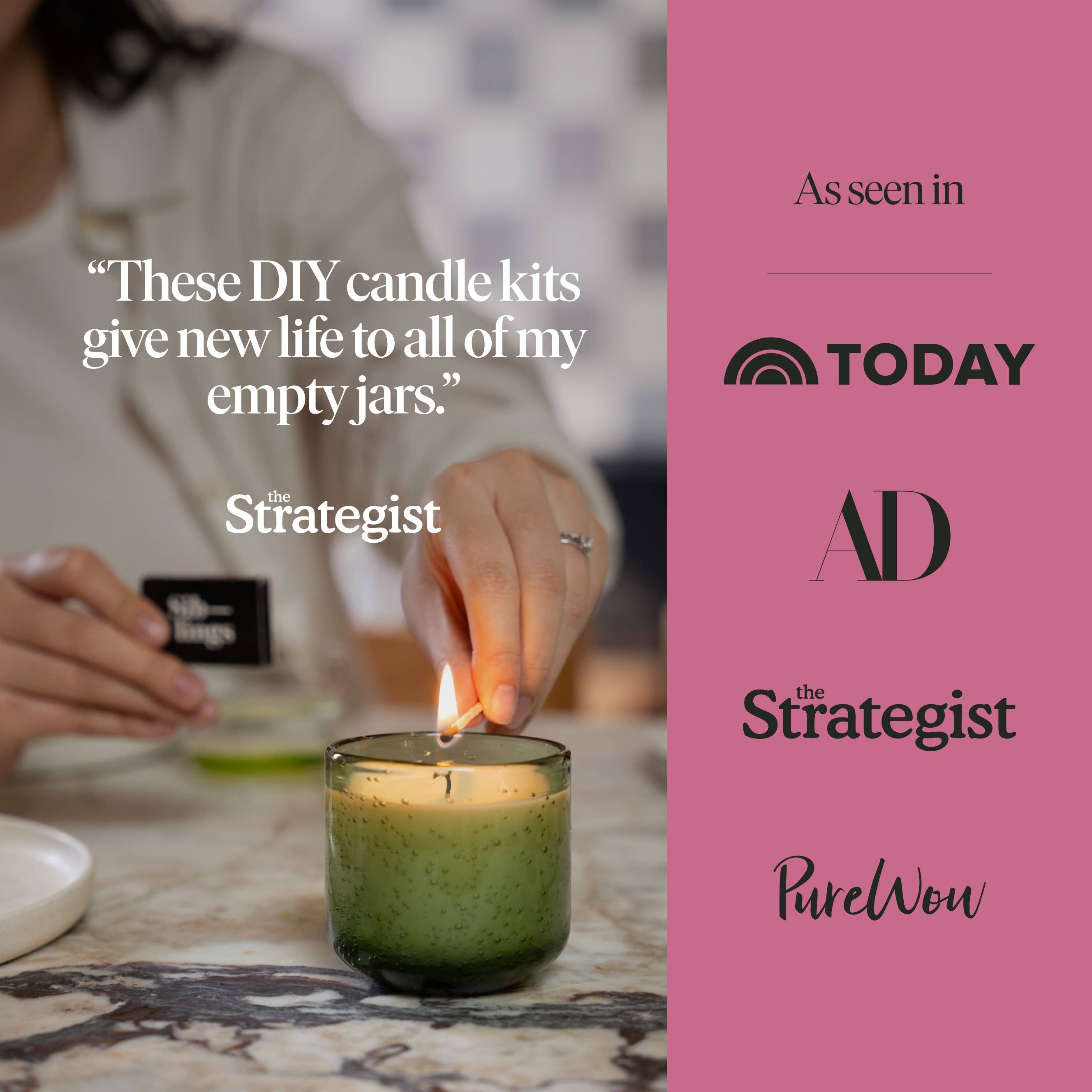 Siblings - Vente Bougie en bocal - N° 08 — Chèvrefeuille, Pivoine, Ambre, 10 oz6