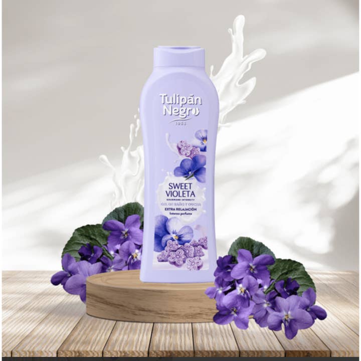 TULIPAN NEGRO SHOWER GEL 650ML VIOLET for wholesale by Kcosmetique