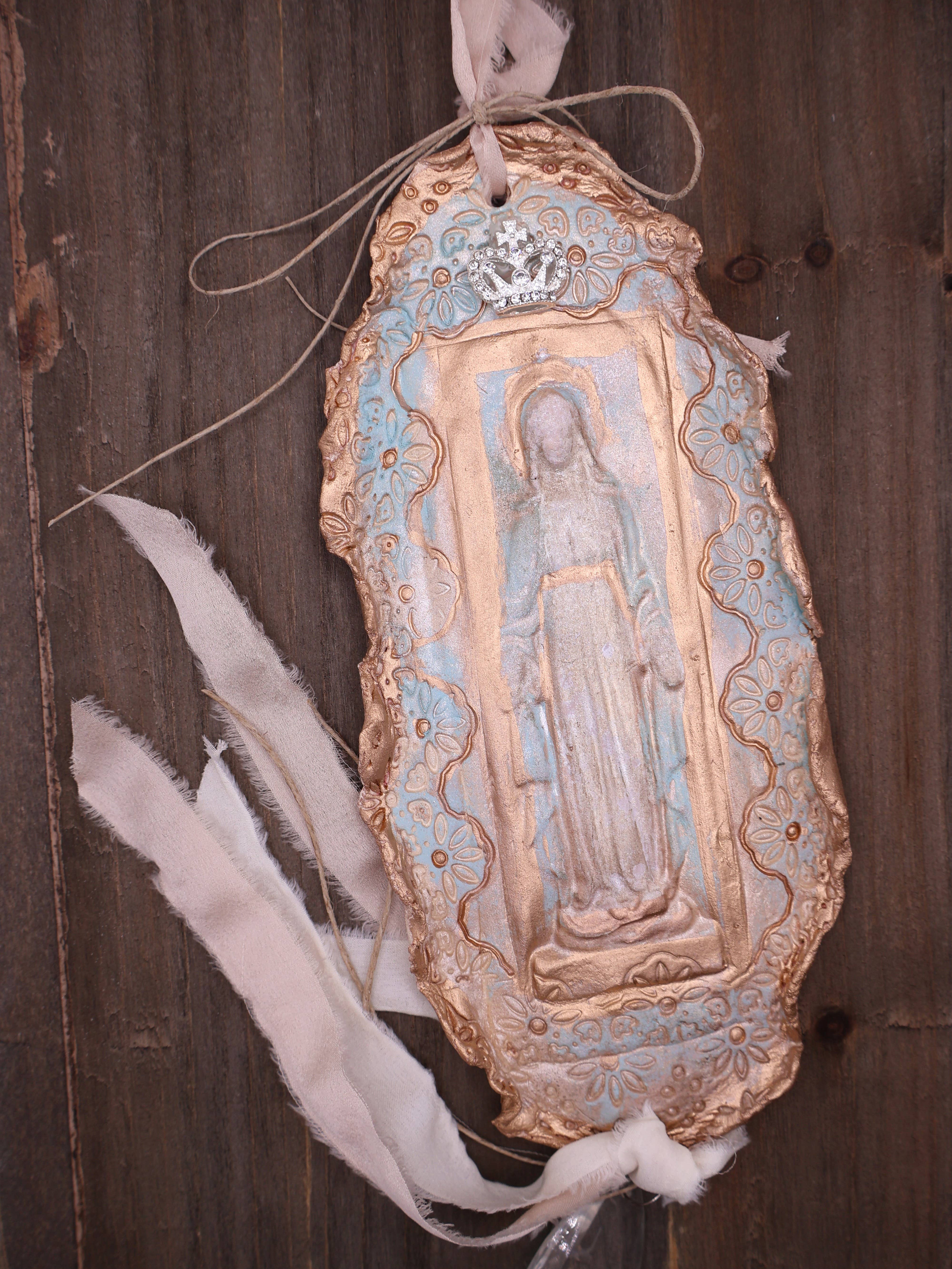 Provincial Posh - Wholesale Ornament - Mother Mary, Handmade Clay Art 7