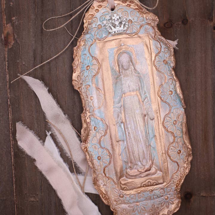Provincial Posh - Wholesale Ornament - Mother Mary, Handmade Clay Art 7