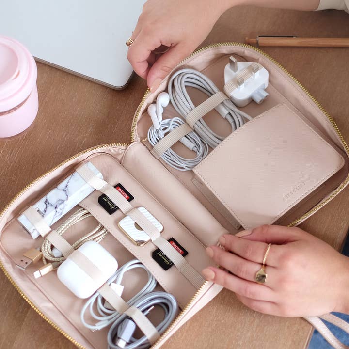 Stackers – wholesale Pouch – Women’s – Blush Cable Tidy Bag