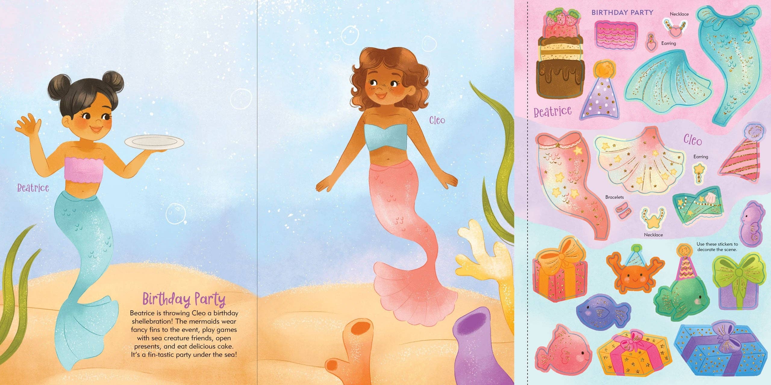 Peter Pauper Press - Wholesale Sticker - Kids & Baby - Mermaids Sticker Doll Dress-Up Book5