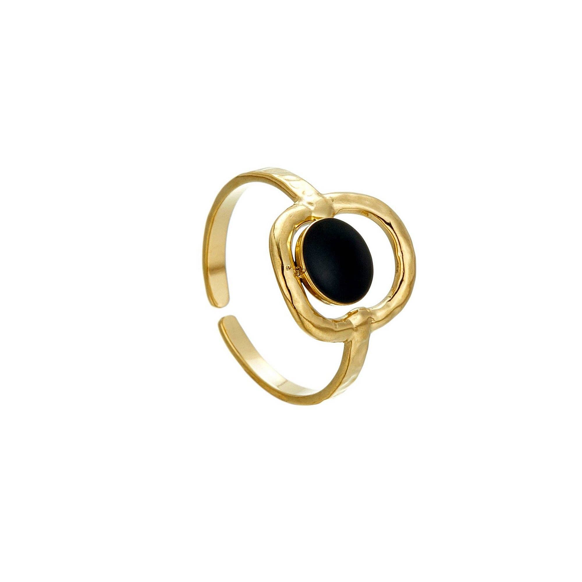 BELLE MISS - Wholesale Cocktail/Statement Ring - Unnfrid adjustable steel ring2