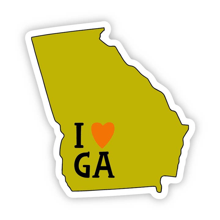 "I Love Georgia" Sticker for wholesale by Big Moods