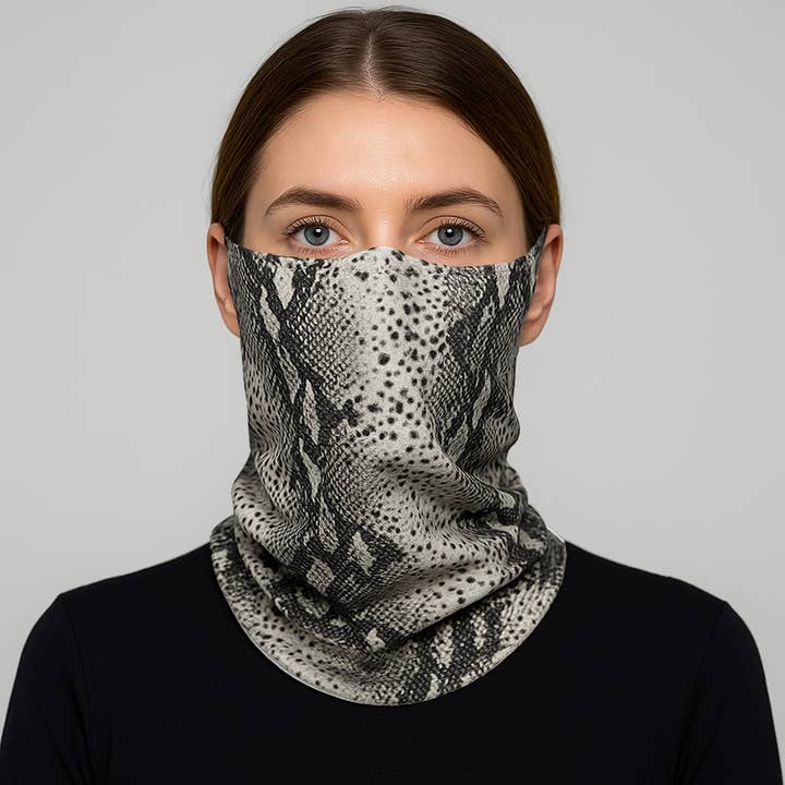 Slangeskindsprint Sømløs Ansigtsrørmaske / Tørklæde for engroshandel hos Sensibling Corp.