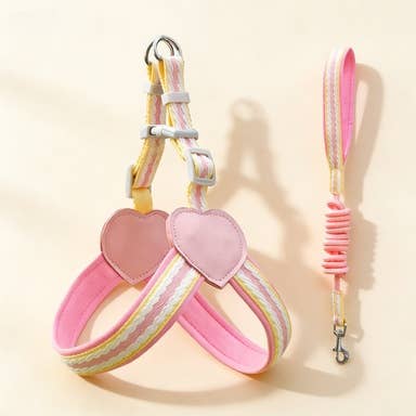 Adjustable Dog&Cat Harness Leash Set for All Sizes_CWMM5952 for wholesale by PAWPAWwholesale