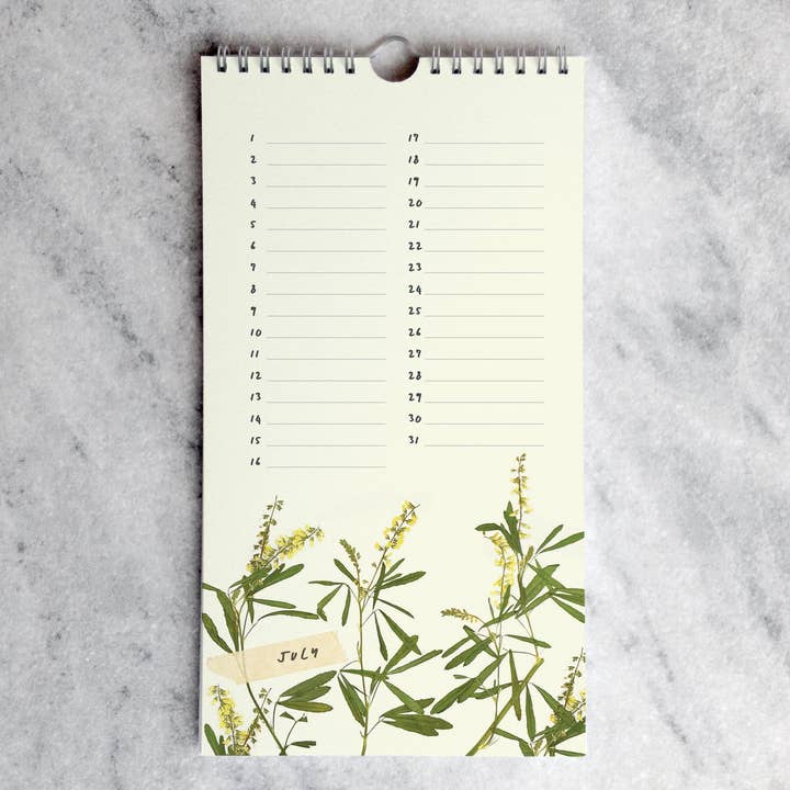 Favorite Story - Wholesale Calendar - Celebration Calendar, Pressed Flowers8