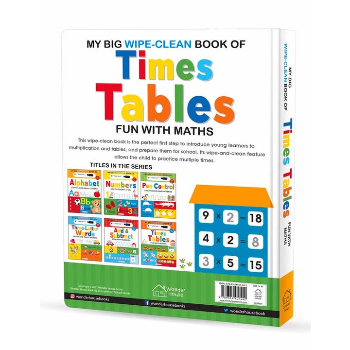 Independent Publishers Group - Wholesale Preschool Book (3-5) - My Big Wipe And Clean Book of Times Tables for Kids4