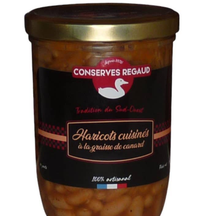 Maison Regaud - Venta al por mayor Alubias - Frijoles cocidos con grasa de pato 750g