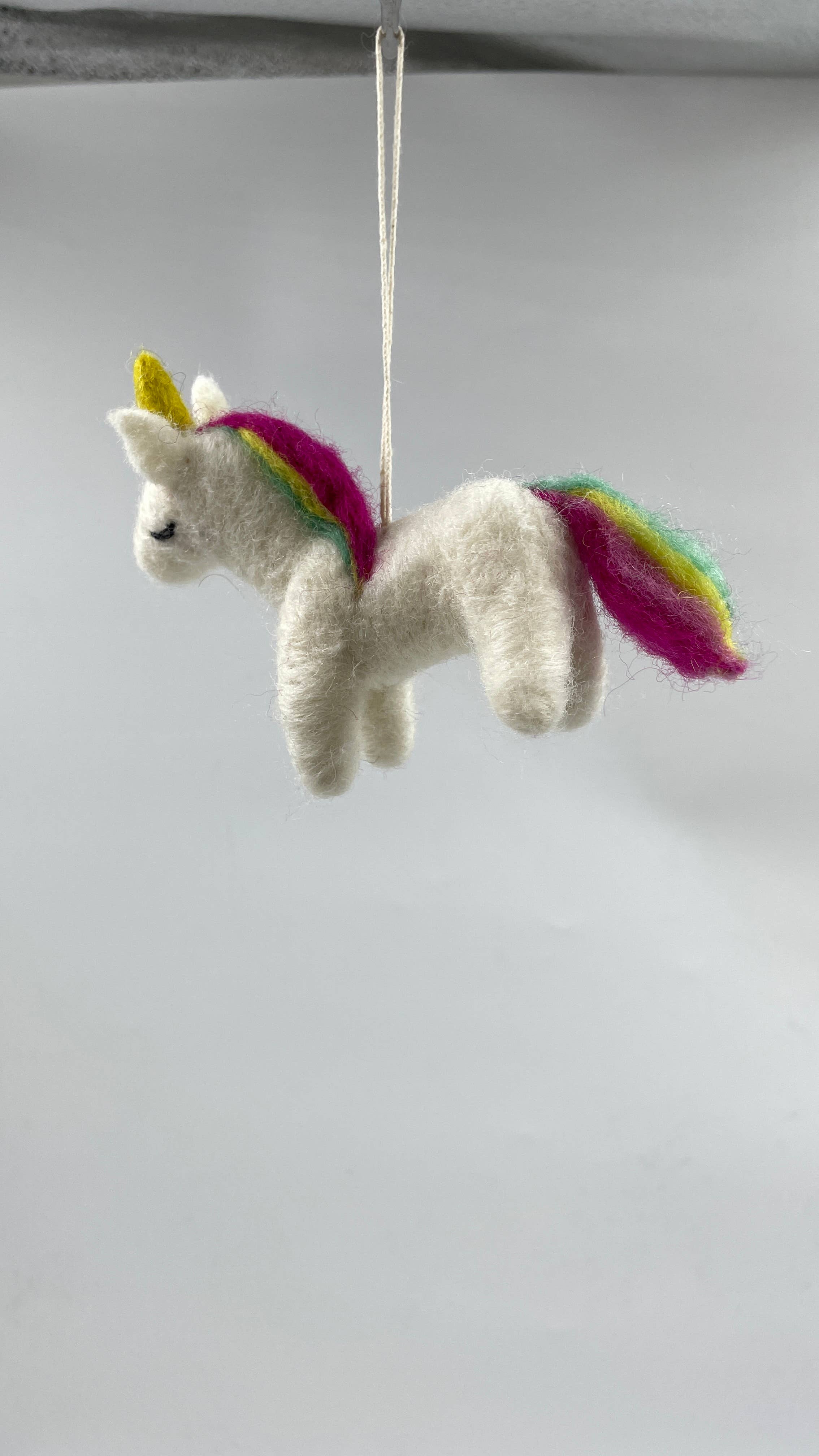 Funky Yak Ltd – wholesale Ornament – Handmade Felt Unicorn Year-round Decoration3