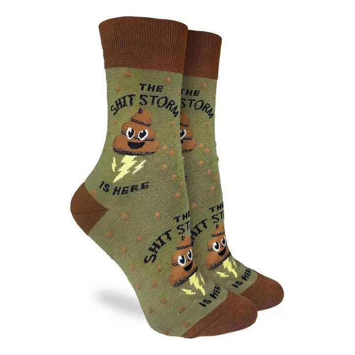 Women's Shit Storm Socks for wholesale by Good Luck Sock