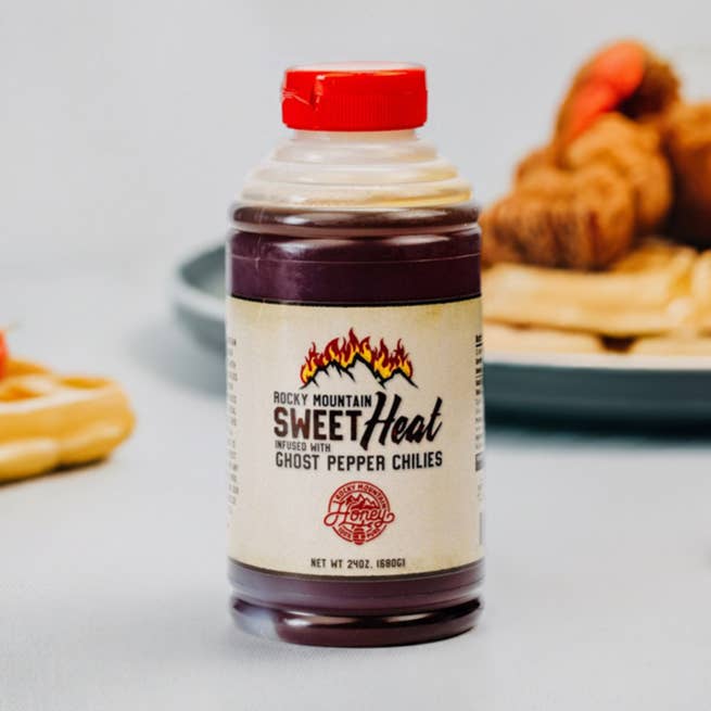 24 oz. Sweet Heat for wholesale by Rocky Mountain Honey Co.