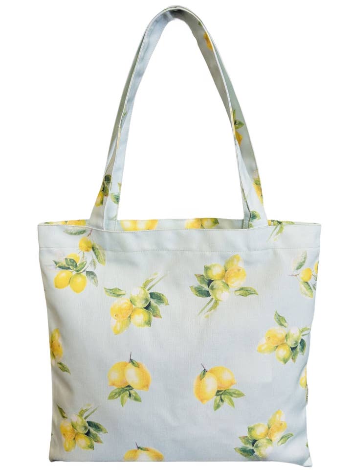 JCFB0240 Yellow-Green Lemon Luxe Printed Shoulder Bag for wholesale by JC Sunny Fashion