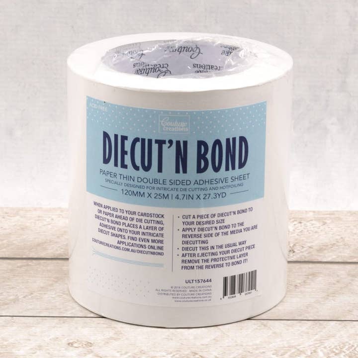 Ecstasy Crafts Distributing - Wholesale Glue - Couture Creations - Diecut'N Bond (Tape) 25m x 12cm (82 ft x 4.72 inches)0