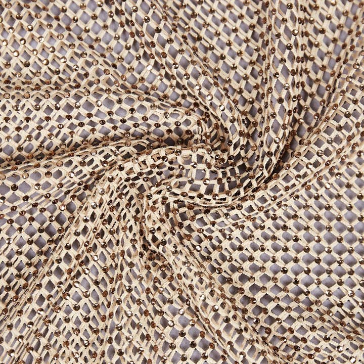 Gold DR0253 Summer Sequin Elegance: One-Shoulder Sheer Gown for wholesale on Faire16