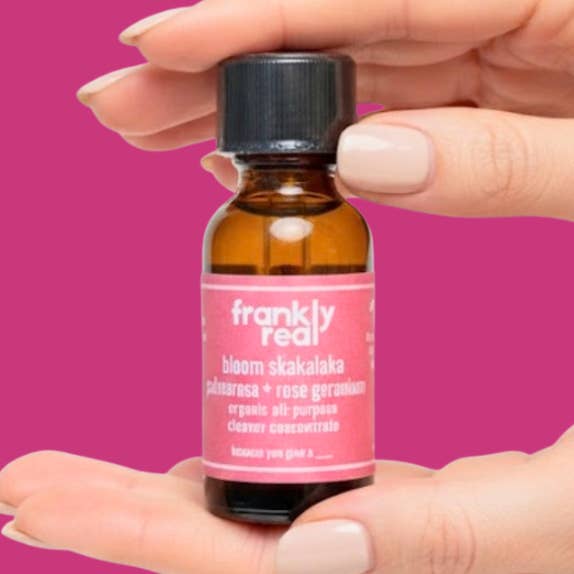 Bloom Shakalaka Organic All-Purpose & Granite Cleaner Concentrate - Palmarosa + Rose Geranium for wholesale by Frankly Real Company, LLC