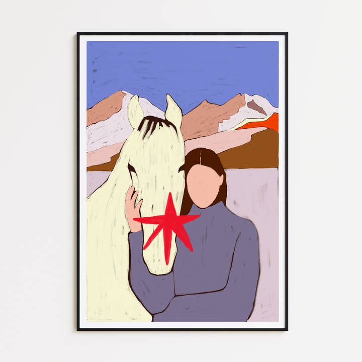 Impressão de ilustração artística. Arte de parede decoração de casa por atacado de Depeapa