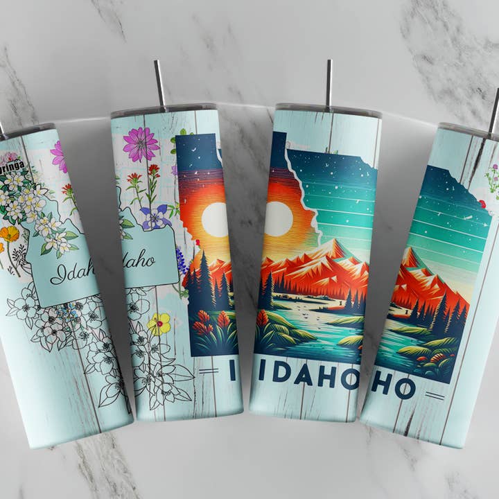 So Peachy Designs - Wholesale Insulated Mug/Tumbler - Idaho Tumbler, Idaho State Tumbler