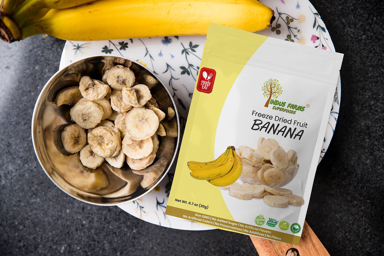 Indus Farms Superfoods – wholesale Dried/dehydrated fruit – 100% Pure Freeze Dried Banana, GMO-Free, Paleo, Vegan4