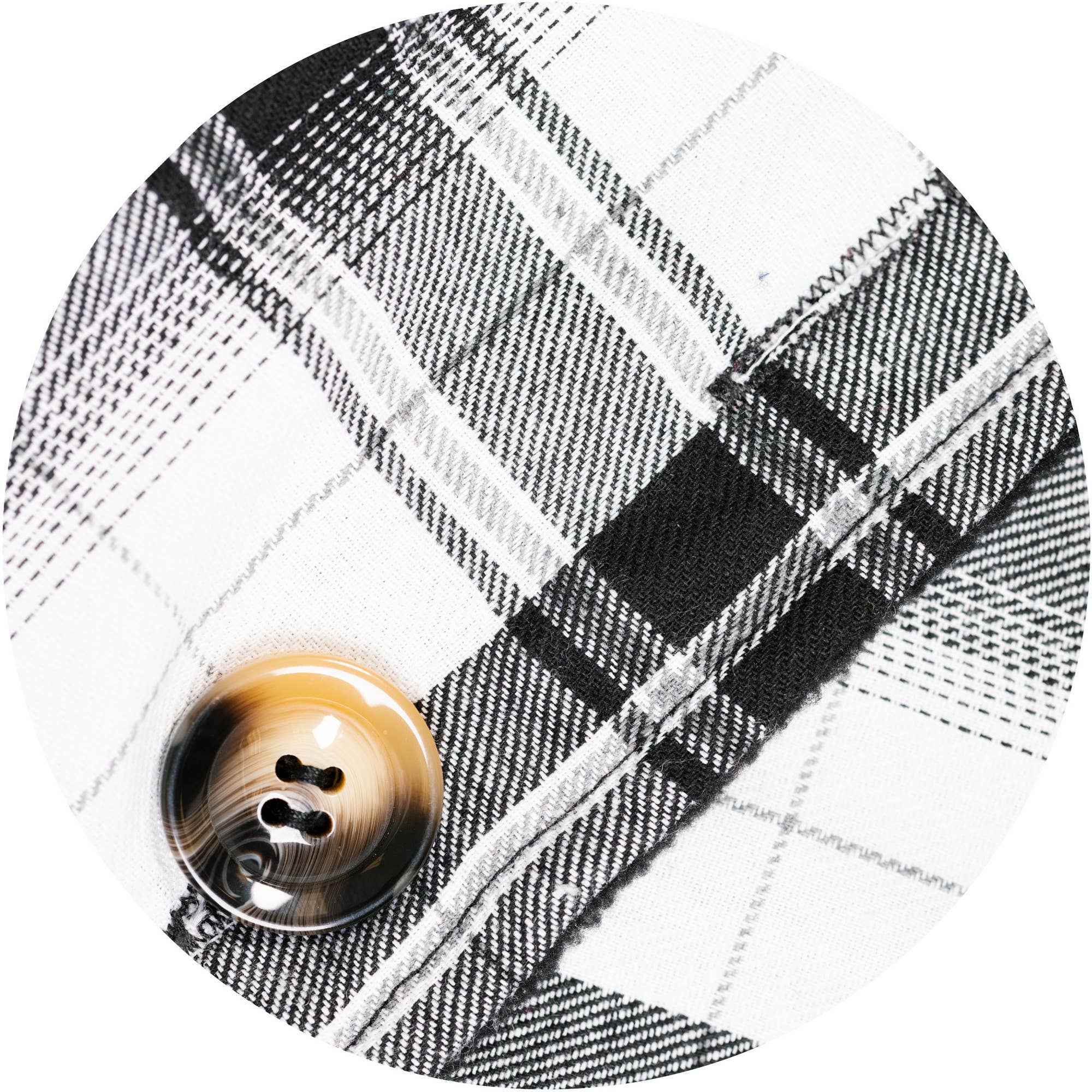 Pavilion – wholesale Halsduk - Dam – Elfenbenspläd - 58,5 ”x 11" flanellficksjal6