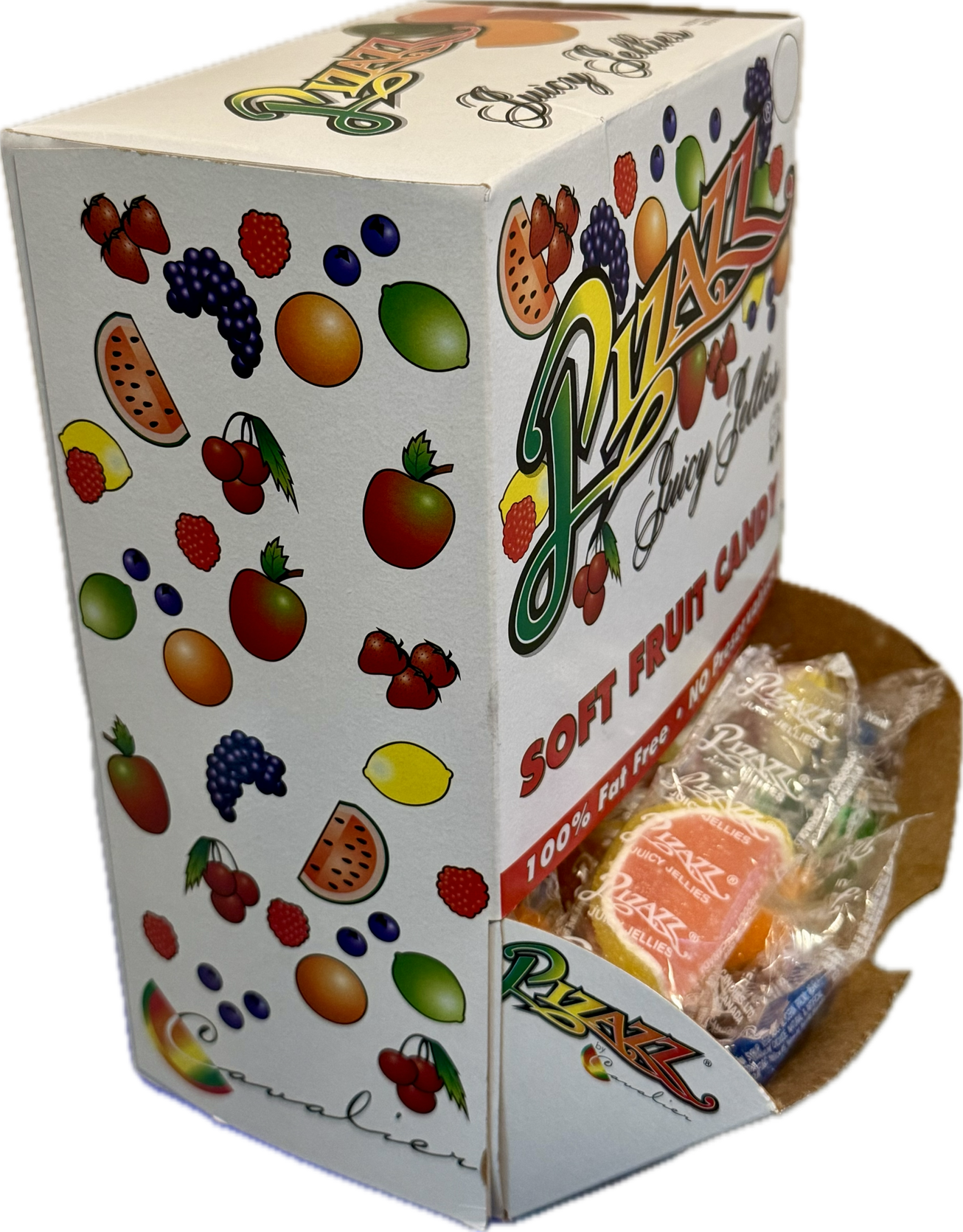 Long Island Candy Factory - Wholesale Gummy - Pizazz Fruitschijf Jellies Changemaker Toonbank Display 1,6 kg 111 st0