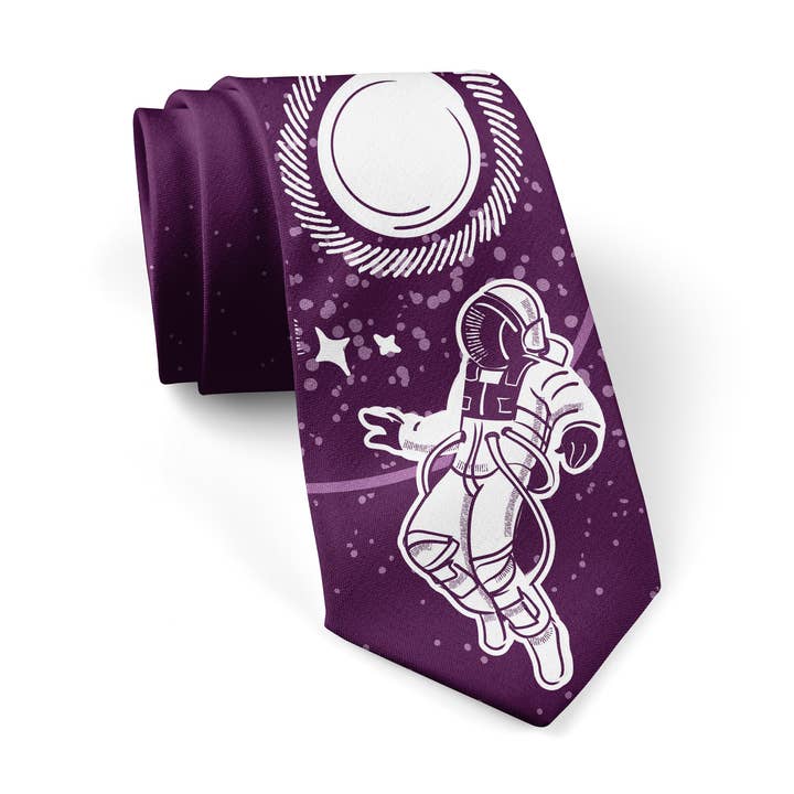 Space out Necktie for wholesale by Mama's Boy Designer Neck- and Bowties
