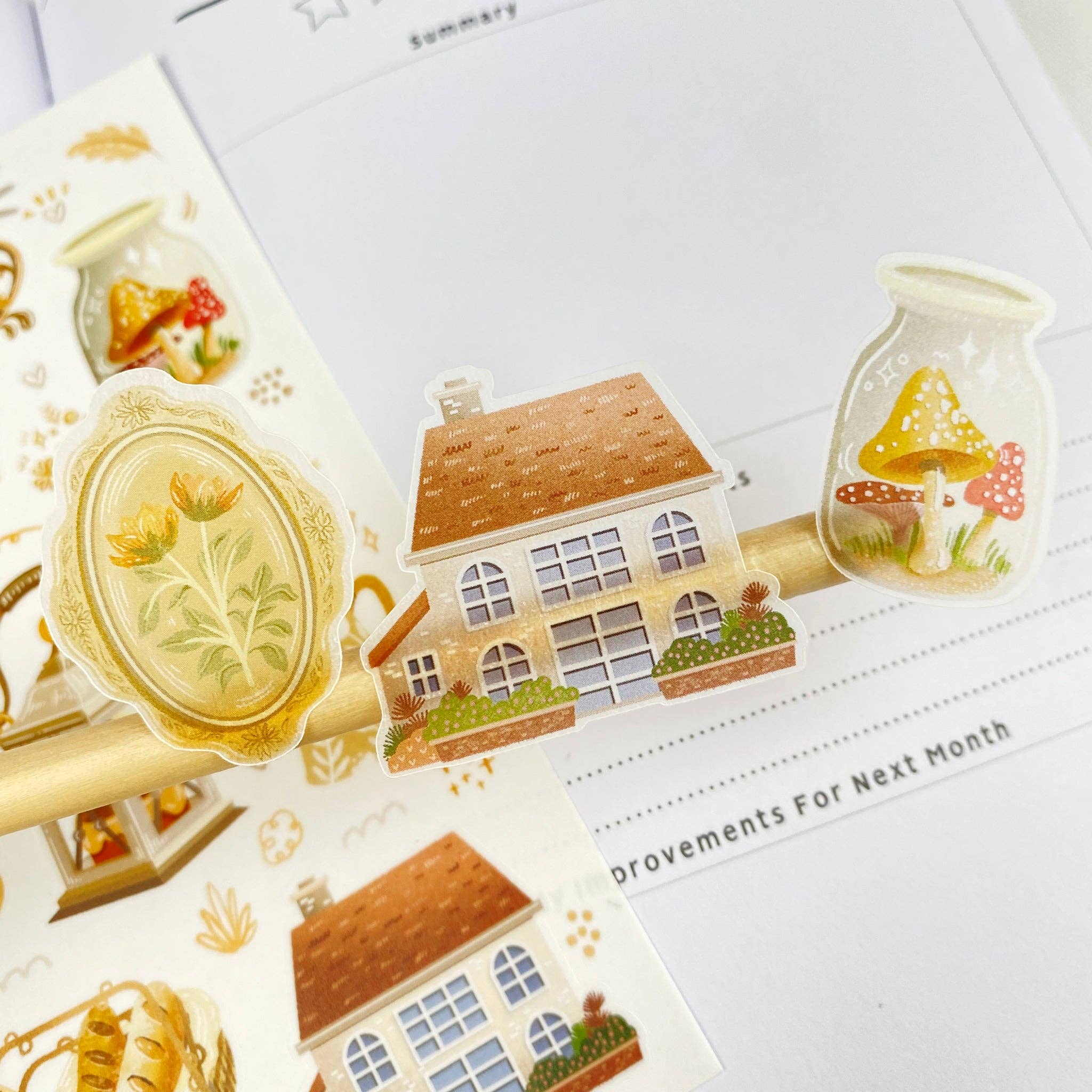 Lettoon - Wholesale Sticker - Sticker Sheet - Cottagecore10