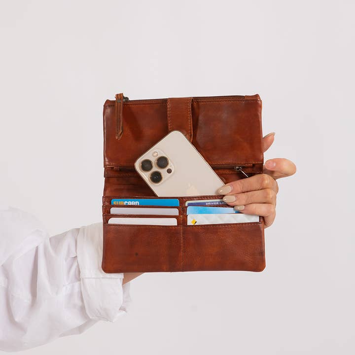 Greenwood Leather - Wholesale Wallet - Women's - Cyndy RFID Leather Wallet