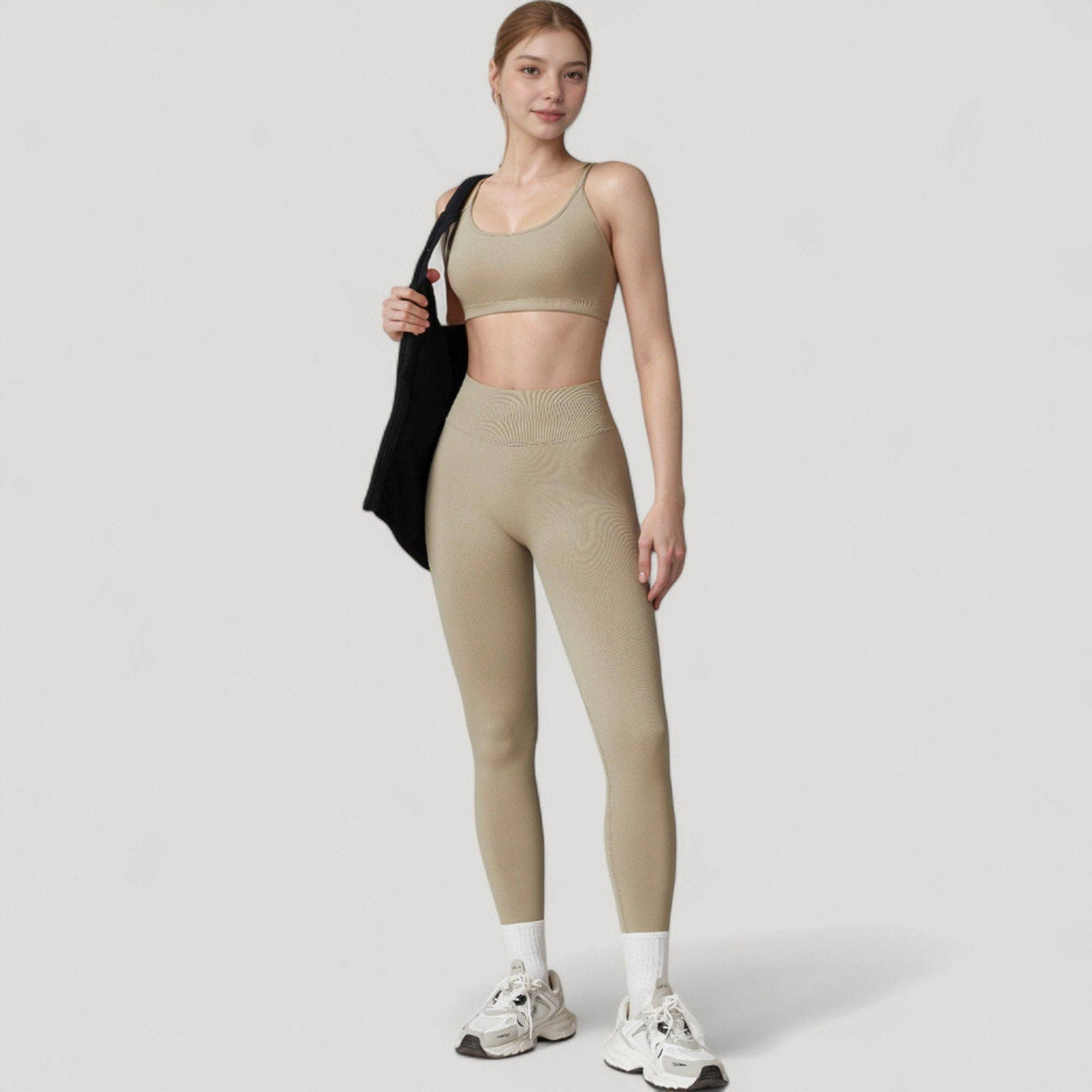 Active by Anna-Kaci – wholesale Athletic/lounge leggings – Women's – Seamless High Waist Compression Leggings with Sculpting Back10