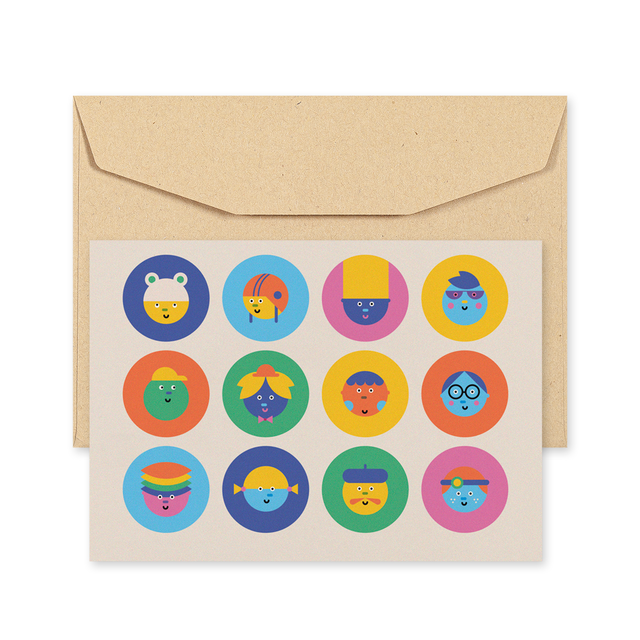 Edicare Editora, Lda. - Wholesale Postcard - CARTÃO POSTAL DE ROSTOS MEMO BRANCO0