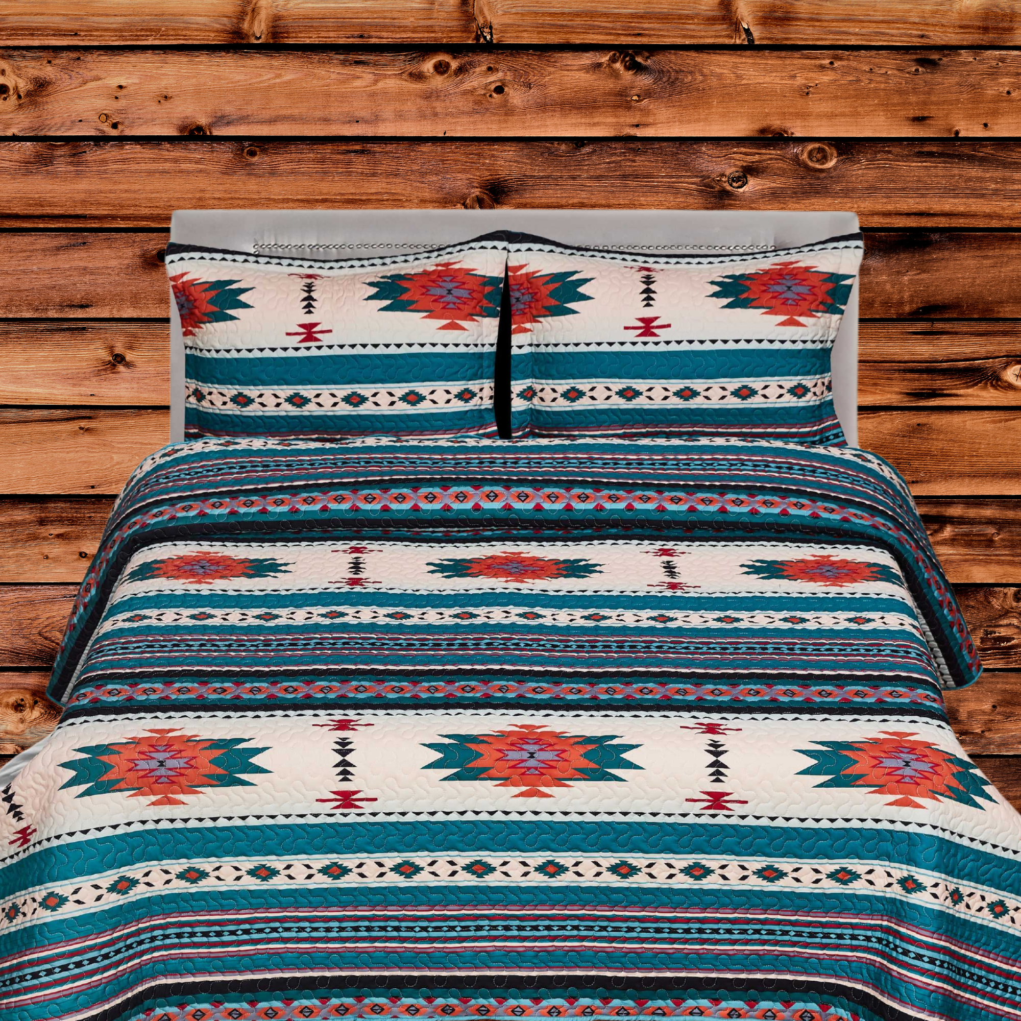 Unidos Collection - Wholesale Bedding Set - Unidos Collection™ Laredo Quilt 3pc Set (Group 2)2