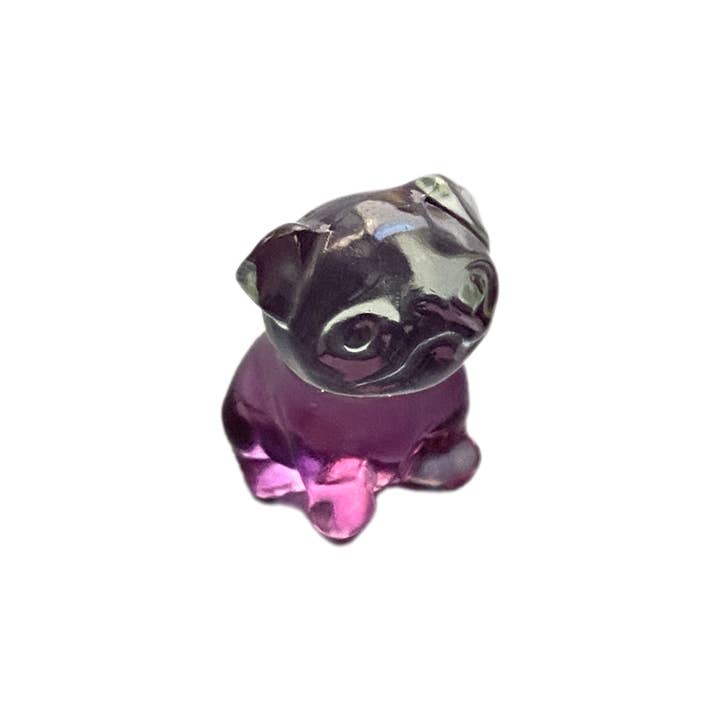 VIE - Wholesale Spiritual stone/crystal - Rainbow Fluorite Mini Carving - Assorted, 1.5x1cm, Single34