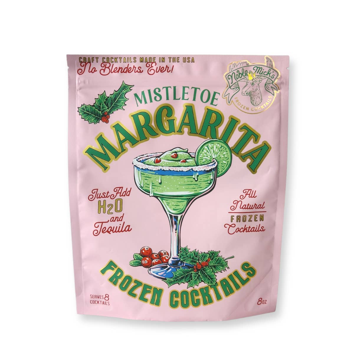 Noble Mick's - Craft Beverage Company - Wholesale Cocktail Mix/Syrup - Cranberry Mistletoe Margarita Frozen Cocktail