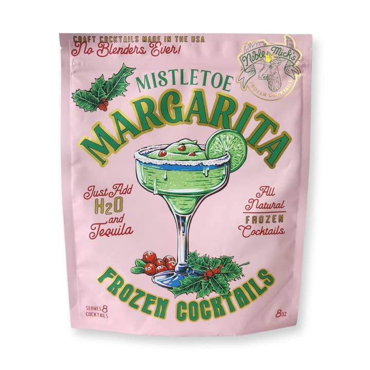 Cocktail glacé Margarita aux canneberges et au gui pour la vente par Noble Mick's - Craft Beverage Company