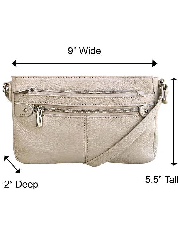 W007 cowhide leather crossbody for wholesale by Roma Leathers, Inc.