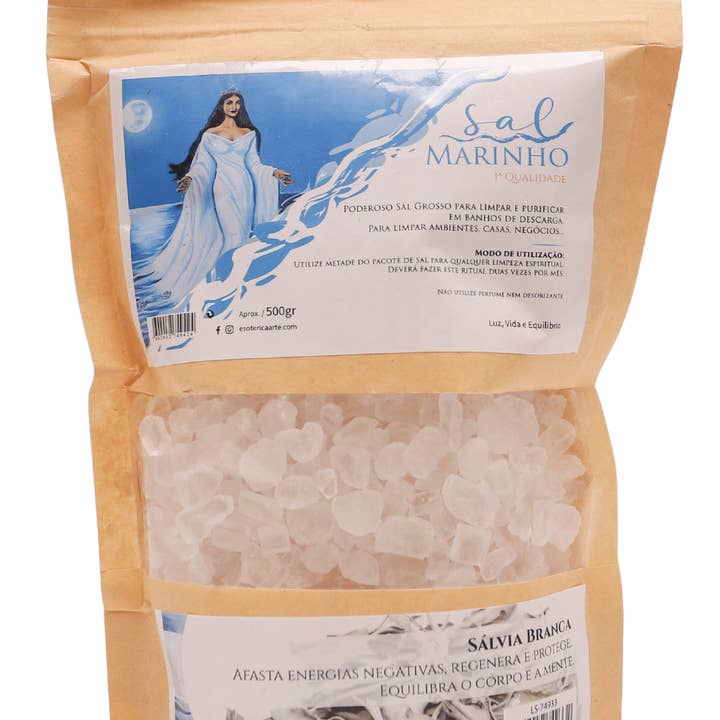 EMTUACASA – wholesale Badsalt – Saltbad med örter Vit salvia 500gr