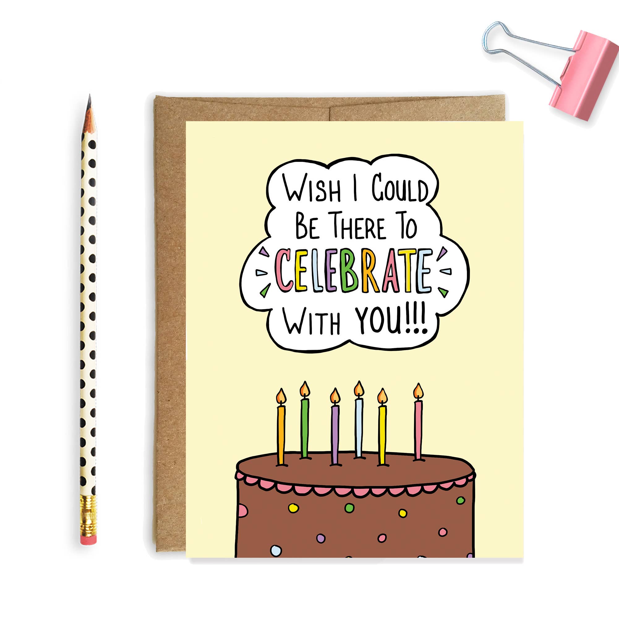 Yellow Daisy Paper Co. - Wholesale Birthday Card - Celebrate with You, Happy Birthday Card1