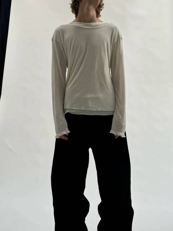 No/Faith Studios black white T-shirts for wholesale by archive attire