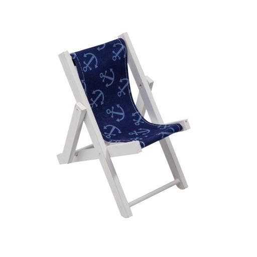 Silla Decorativa Blue Harbour Estampado de Anclas-066 para venta al por mayor de International Gifts Ltd.