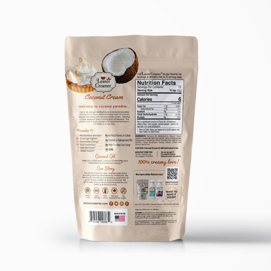 Leaner Creamer - Vente Crèmes à café  - Crème à café à la crème de noix de coco – Édition limitée1