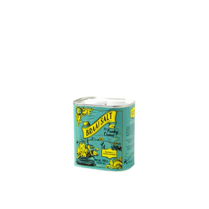 Funky Ouma Tin Braai Salt 300g 6/CS for wholesale by My Phoods
