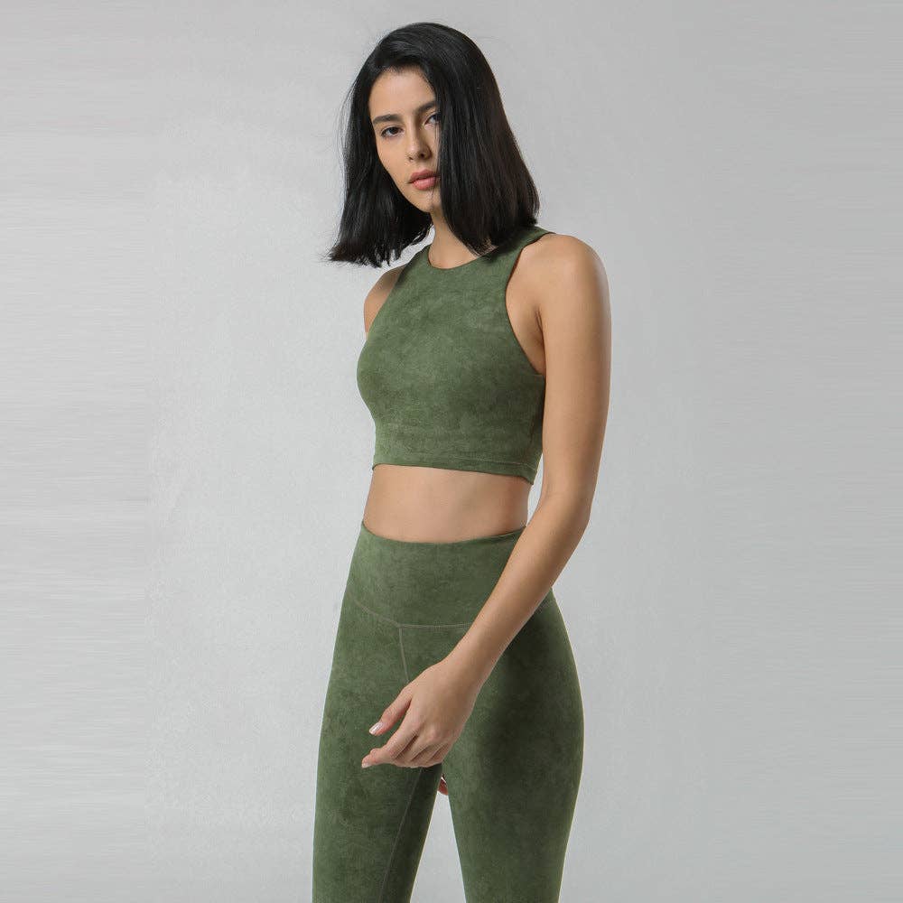 Active by Anna-Kaci - Wholesale Sports Bra - Women's - Tie-Dye Racerback Sports Bra3