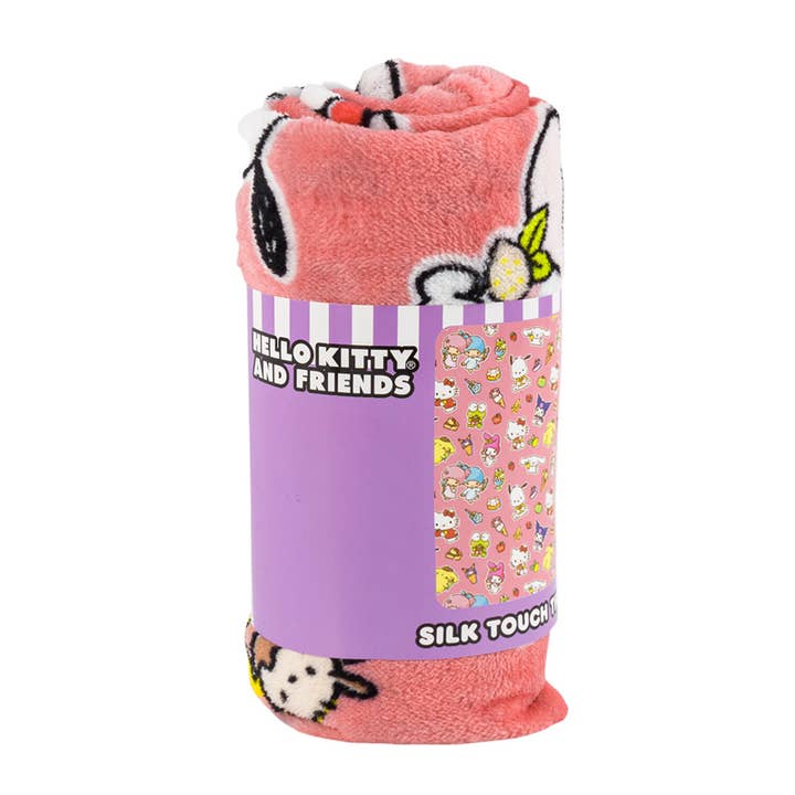 Couverture en polaire toucher soie Hello Kitty & Amis - 40x50'' pour la vente par Deluxe Import Trading