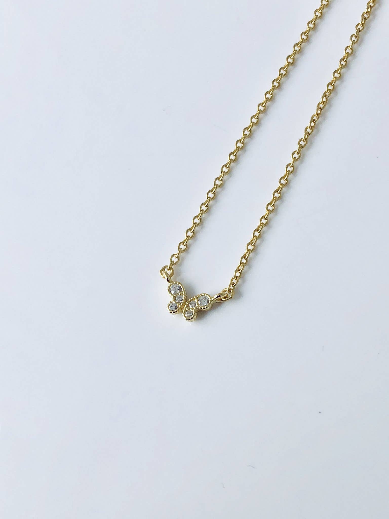 Modern Opus - Vente Colliers à pendentif - Collier Bébé Cz Papillon NK200801